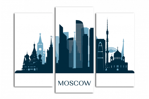 Модульная картина Moscow